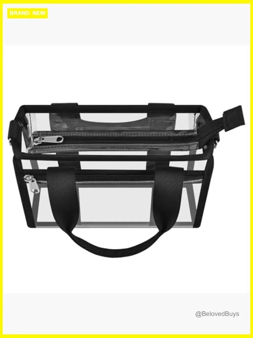 Clear Satchel Stadium Approved Crossbody Bag PVC Handbag Event Purse